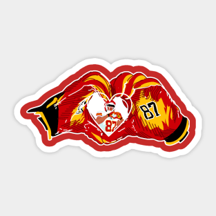 Travis KELCE Heart Sticker